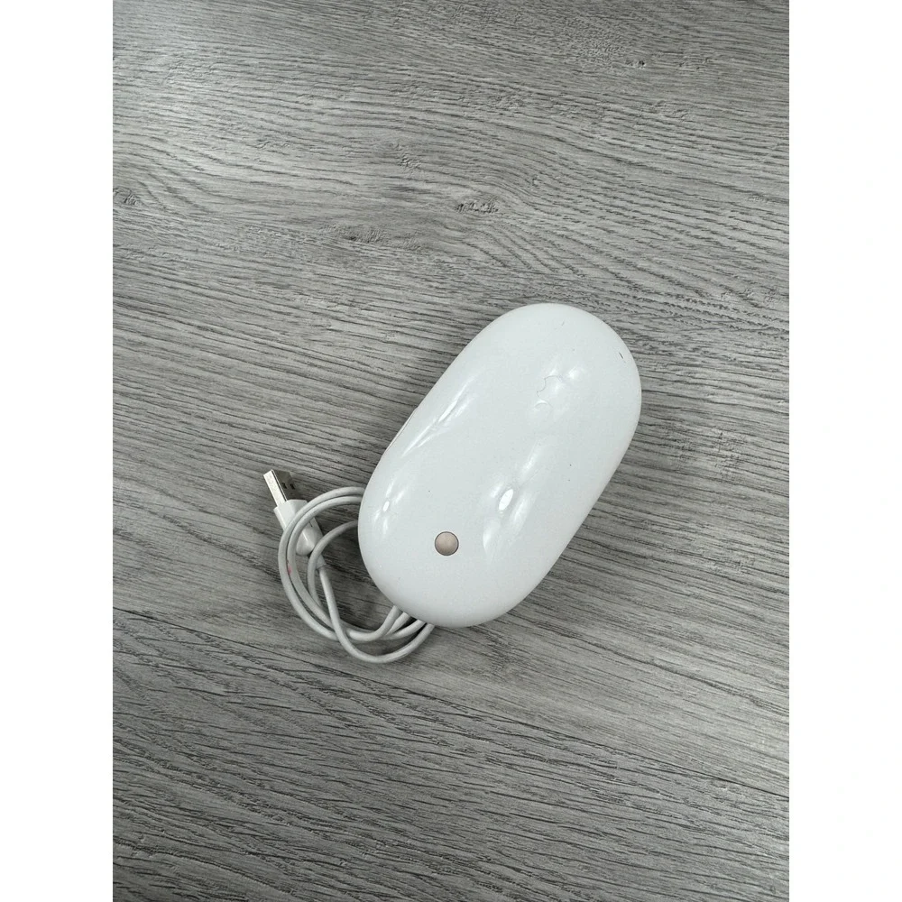 Original Apple Mighty Mouse A1152 EMC No:2058 USB white mouse